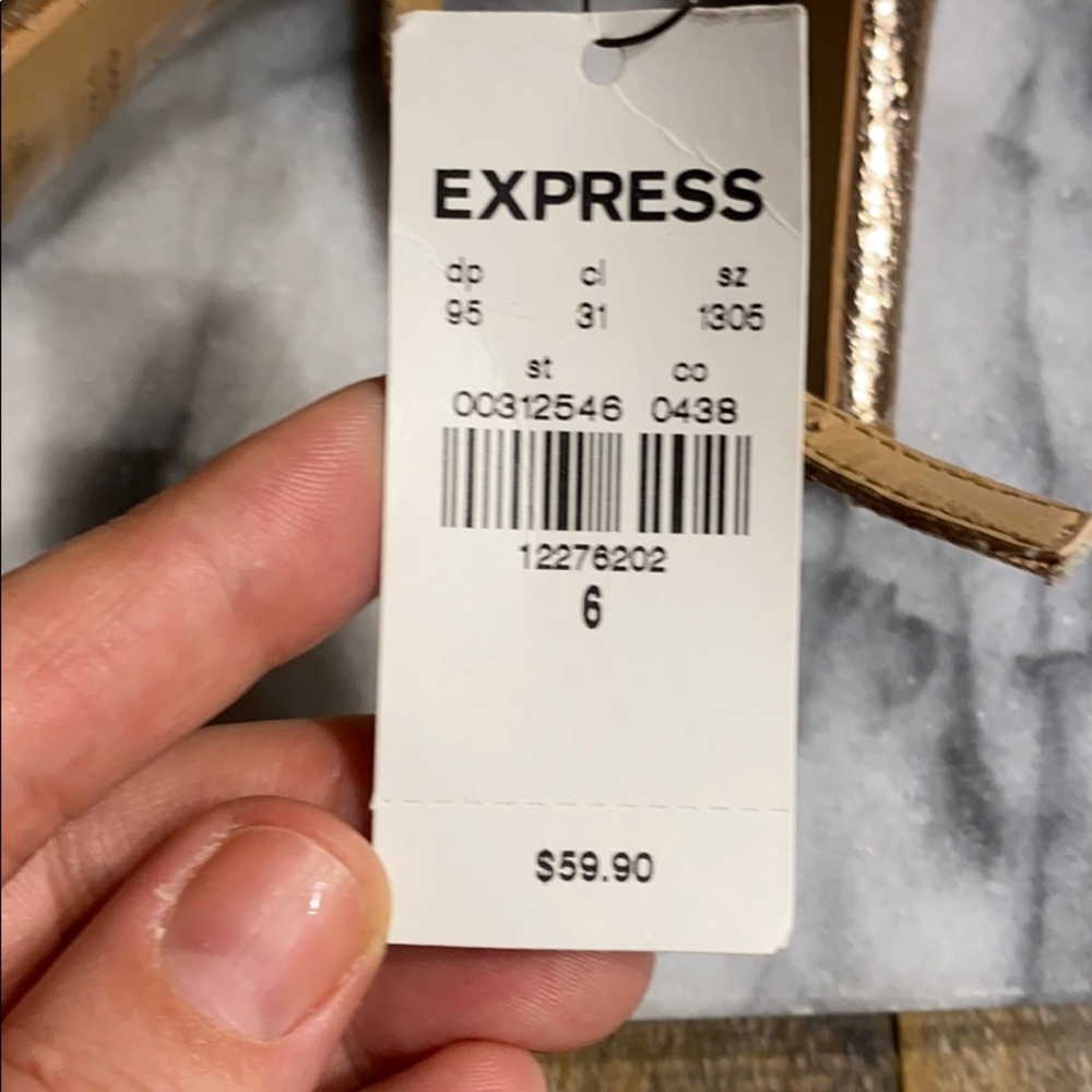 Rose Gold Ankle Strap Heel from Express - Picture 6 of 8